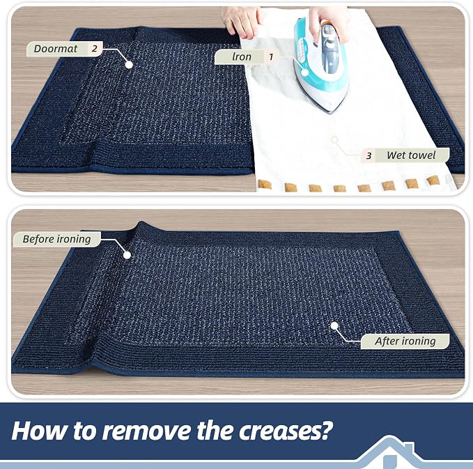 BEQHAUSE Indoor Door Mat 20" x 48", Dirt Trapper Door Mats Non-Slip Entryway - Image 9