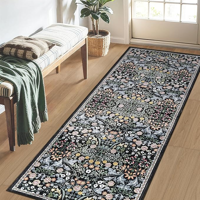 Runner Rug for Entryway: 2x5 Kitchen Rugs Non Slip Washable Ultra-Thin Soft - Image 3