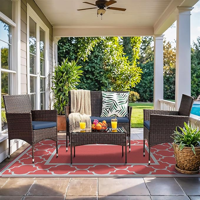 GENIMO 6' x 9' Outdoor Rug Waterproof - Image 2