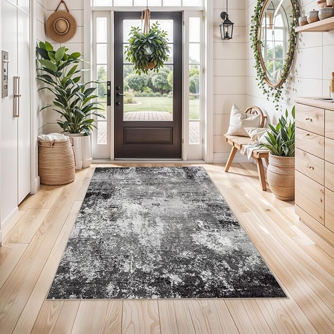 4x5 Washable Entryway Rug – Non-Slip Low Pile Throw Area Rug - Image 3