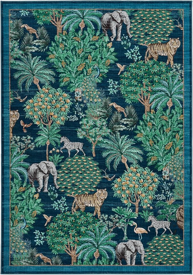 GarveeHome Jungle Washable Rug 9x12 Area Rugs - Image 4