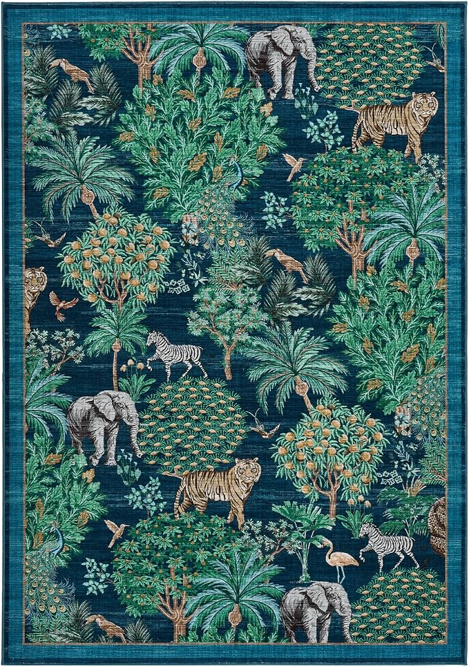 GarveeHome Jungle Rug 10x13 Washable Area Rugs - Image 4