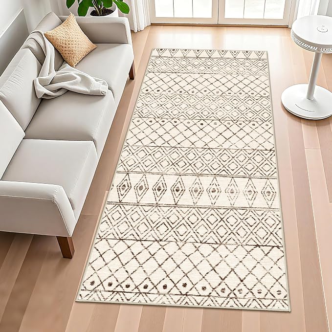 4x8 Rug Runner Machine Washable: Moroccan Hallway Runners - Image 3