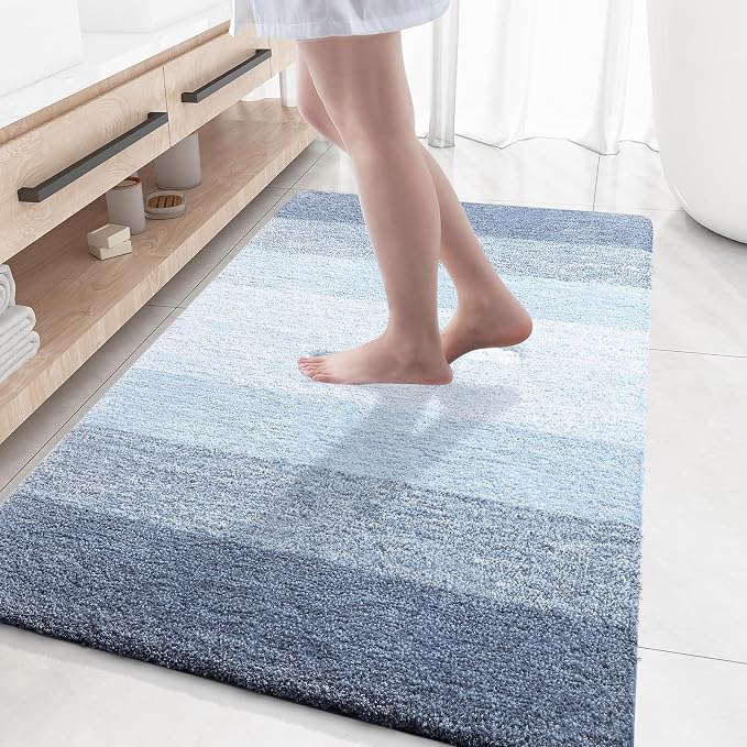 OLANLY Large Bathroom Rugs Mat 59x35, Extra Soft Absorbent Microfiber Bath Rugs by OLANLY