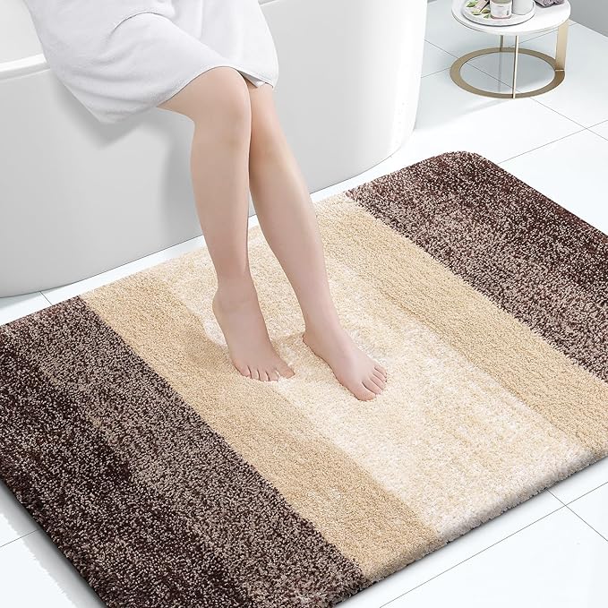 OLANLY Large Bathroom Rugs Mat 47x32, Extra Soft Absorbent Microfiber Bath Rugs by OLANLY