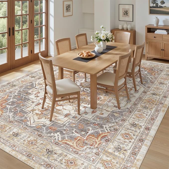 befbee 9x12 Area Rugs for Living Room, Ultra-Thin Washable Rug, Non-Slip - Image 8