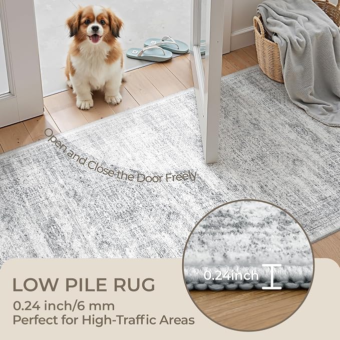 3x4 Washable Area Rug for Entryway, Soft Kitchen Rugs Non Slip for Dining Room - Image 6