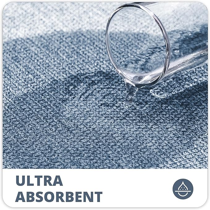 Bosap Bath Mat, Ultra Thin Bathroom Rugs, Rubber Bath Mats - Image 4
