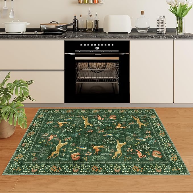DUKINO 2x3 Rug, Washable Animal Rugs - Image 6