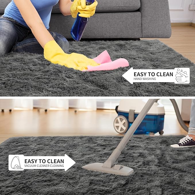 Tepook Soft Fluffy Rugs for Living Room, 5x8 Shaggy Area Rug for Bedroom - Image 6