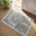 Machine Washable Small Rugs for Entryway: Door Mat Indoor Entrance 2x3 Boho by palohom