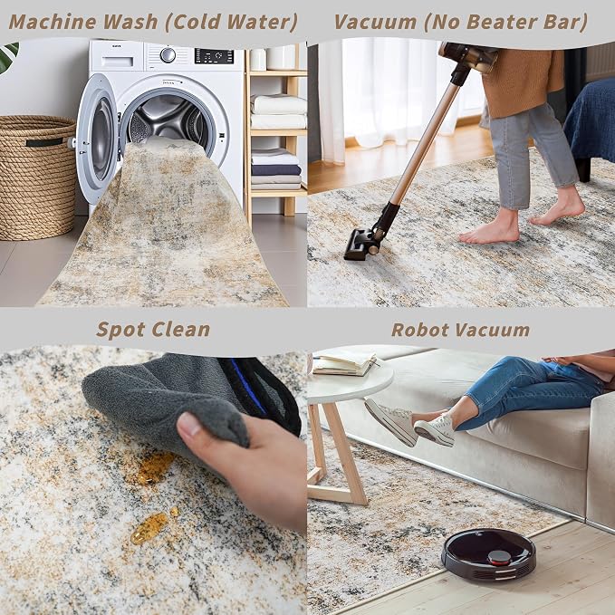 3x10 ft Long Hallway Runner Rug – Non-Slip Washable Kitchen Floor Rug - Image 7
