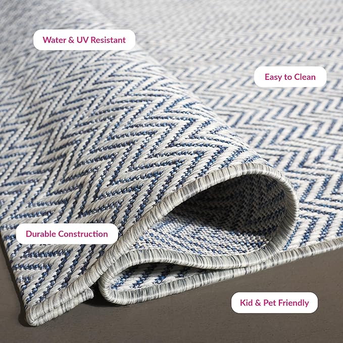 SAFAVIEH Outdoor Square Rug 4' - Image 2