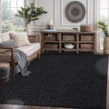 CAMILSON Easy Jute Rug 6x9, Indoor Outdoor Dark Gray Black Farmhouse Area Rugs by CAMILSONIndoorOutdoorAreaRugs