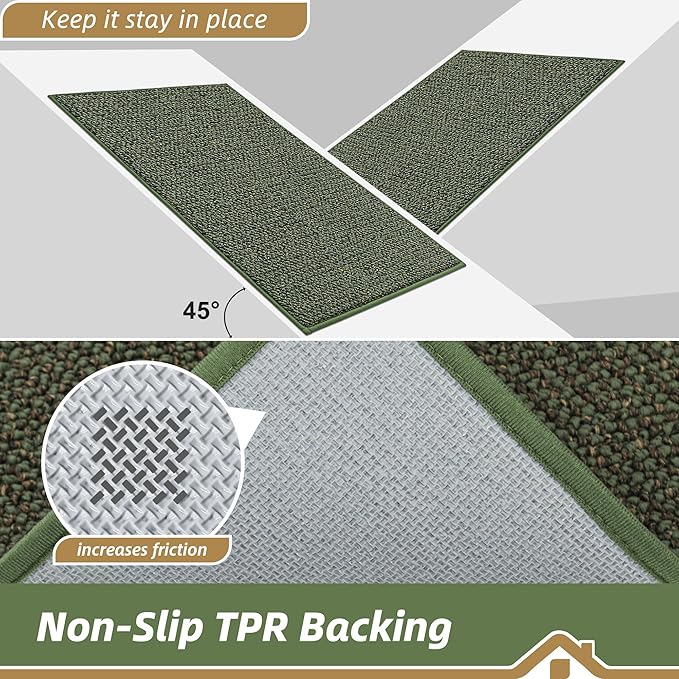 BEQHAUSE Dirt Trapper Door Mat 20" x 48", Non-Slip Washable Doormats Entrance - Image 6