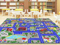 Capslpad Kids Rug Educational Play Rug 6.6' x 9.8' Classroom Traffic Road Kid by CapslpadDirect