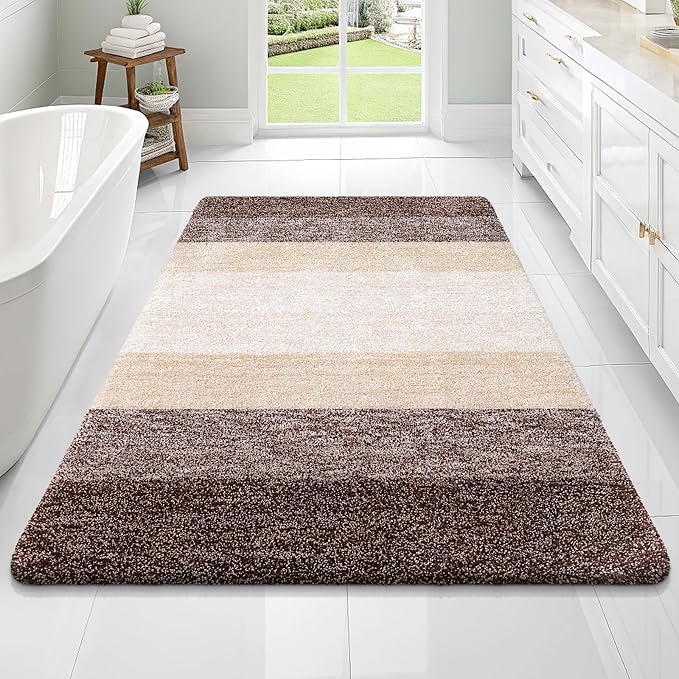 OLANLY Large Bathroom Rugs Mat 70x46, Extra Soft Absorbent Microfiber Bath Rugs by OLANLY