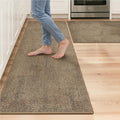 GENIMO Kitchen Mats for Floor 2PCS, Washable Absorbent Runner Rugs for Kitchen by GENIMO