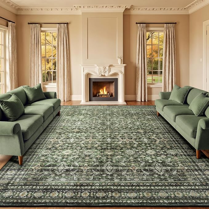 Lofus 10X 12 Area Rug for Living Room, Soft Boho Carpets for Bedroom Dining by Lofus
