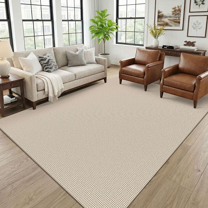 KOZYFLY 6x9 Dining Room Rugs, Washable Area Rug by KOZYFLY