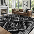 BESTSWEETIE Area Rug 6x9 Rug Machine Washable Non-Slip Low Pile Print Pattern by BESTSWEETIE