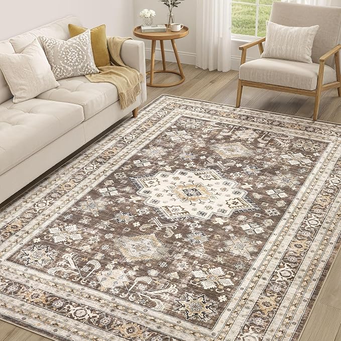 Vintage Living Room Area Rug 6x9 by COTILED