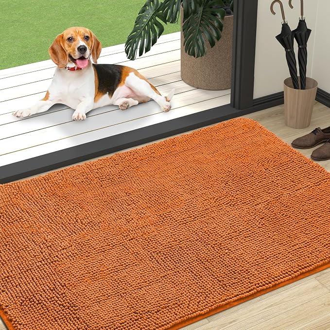 OLANLY Dog Door Mat for Muddy Paws 47x32, Absorbs Moisture and Dirt, Absorbent by OLANLY