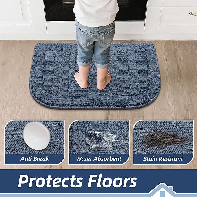 BEQHAUSE 30x18 Inch Kitchen Rug Mat Durable Kitchen Rugs Non-Slip Washable - Image 4