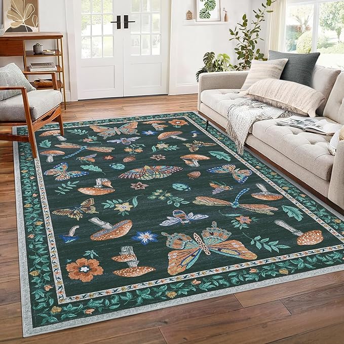 ROYHOME Washable Rug 5x7 Area Rugs by ROYHOME