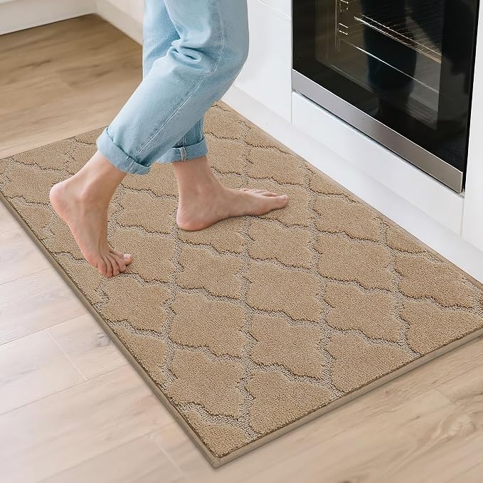 COSY HOMEER Kitchen Rugs 24"x36" Non-Slip Washable Kitchen Mats by COSYHOMEER