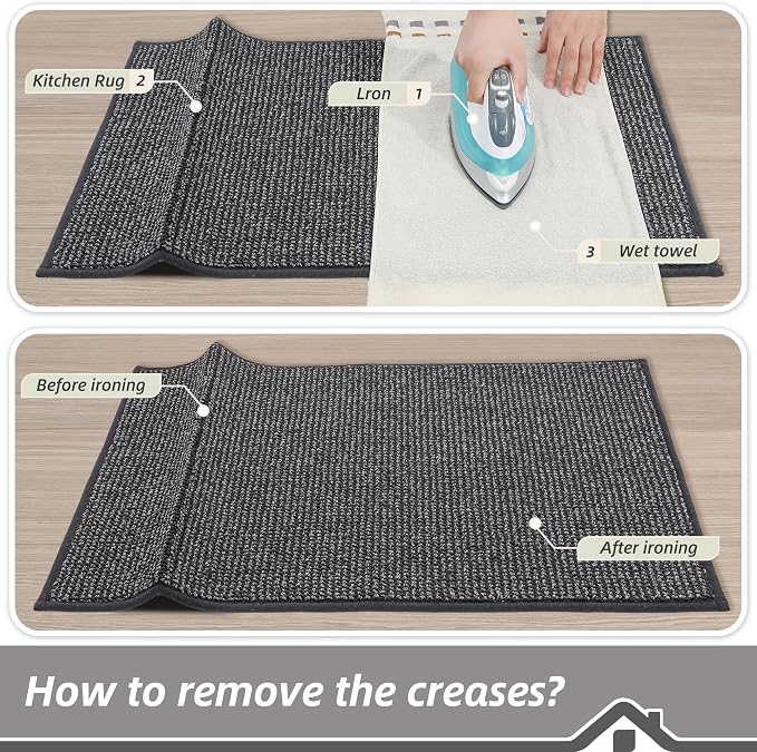 BEQHAUSE Kitchen Runner Rugs 24"x60", Non-Slip Kitchen Mats - Image 9