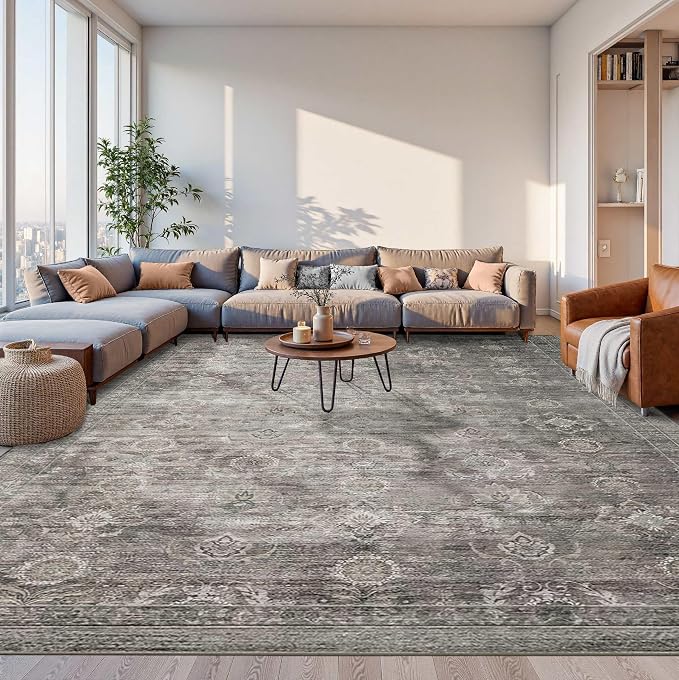 Rugxara 10x14 Area Rugs for Living Room Bedroom, Large Washable Rug, Non Slip & - Image 2