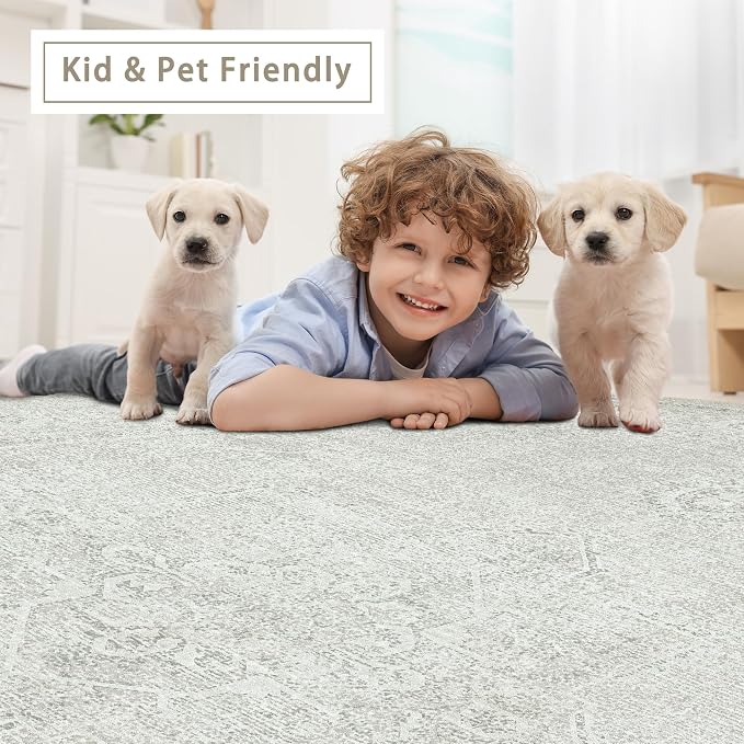 Srugn Washable Rugs 6x9 Area Rugs - Image 6