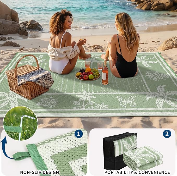 Garvee Outdoor Rug 5x8 Waterproof - Image 6