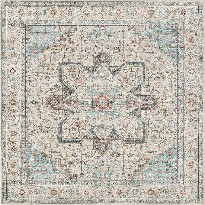 Tortania 6' Square Area Rug Living Room Rugs - Image 9