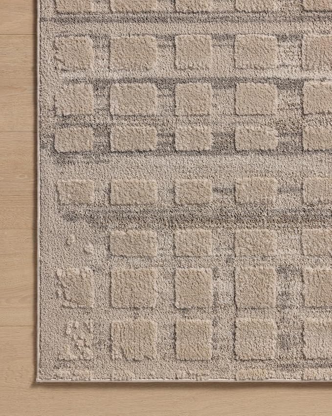 Loloi Amber Lewis Monty Collection MOT-06 Pebble/Beige 2'-7" x 8'-0" Runner Rug - Image 6
