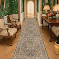 Brown Washable 3x16 Extra Long Runner Rug by HazoHaus