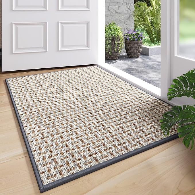 YDKGL Door Mat Entrance 24"x35", Dirt Resistant and Absorbent, Non-Slip Rubber by YDKGL