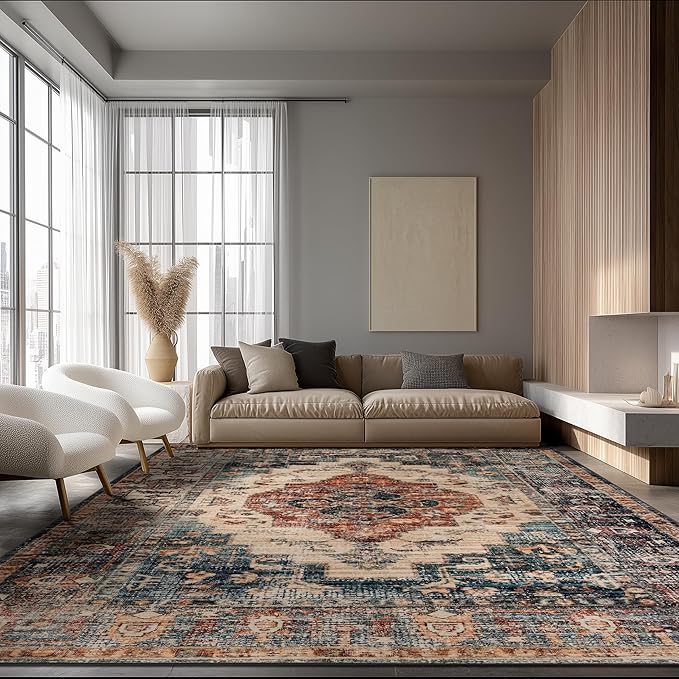 Ruaruarug Washable Area Rug 8x10 by Ruaruarug