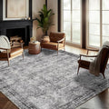 CHAMPLANT Washable Area Rug 10'x14' Boho Design Non-Shedding Easy Care Ideal by CHAMPLANT