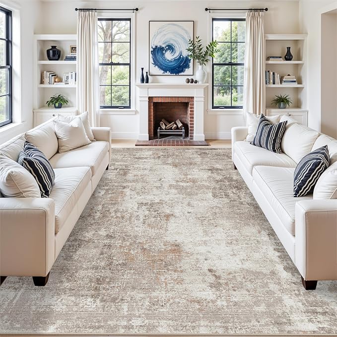 Washable 7x10 Area Rug for Living Room– Soft Non-Slip Carpet for Bedroom Dining - Image 2