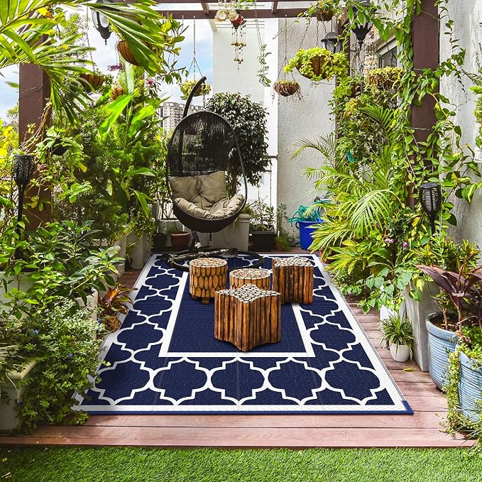 GENIMO 9' x 12' Outdoor Rug Waterproof - Image 5