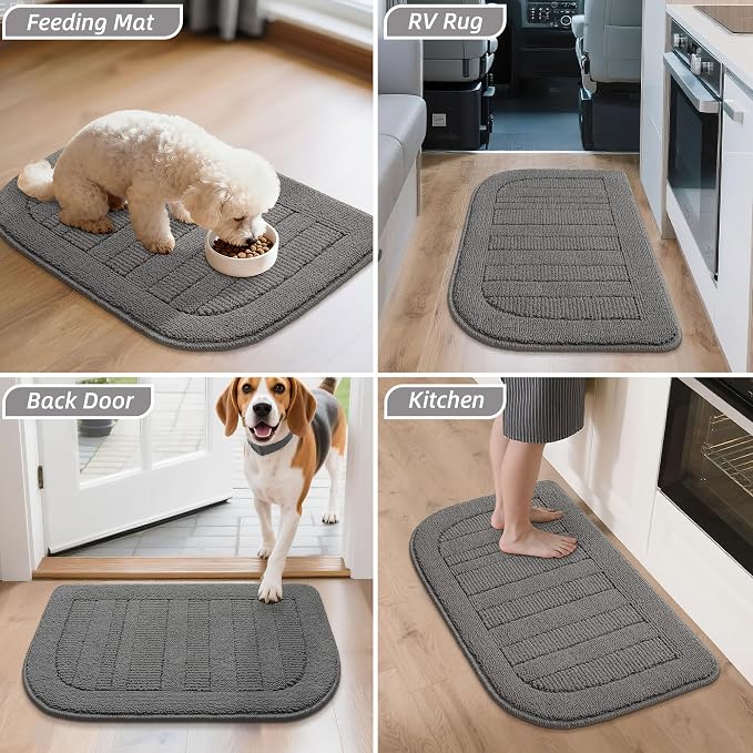 BEQHAUSE 24x36 Inch Kitchen Rug Mat Durable Kitchen Rugs Non-Slip Washable - Image 8