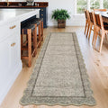 GarveeHome Scalloped Washable Runner Rug 2x6 Runner Non Slip Kitchen Rugs by GarveeHome