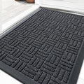 OLANLY Front Door Mat Outside Entrance 29.5x17, Heavy Duty Sturdy Natural by OLANLY