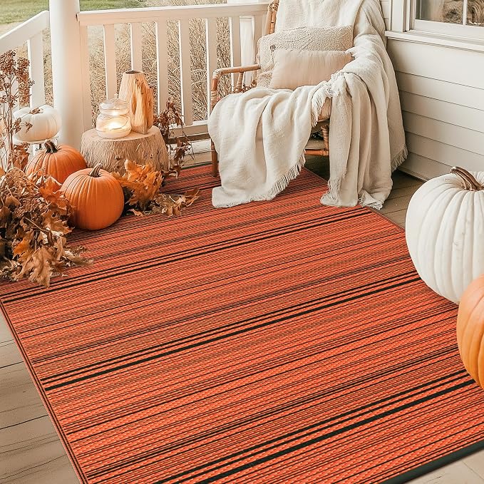 GENIMO Outdoor Rug for Patio Clearance, Reversible Plastic Camping Rugs - Image 4