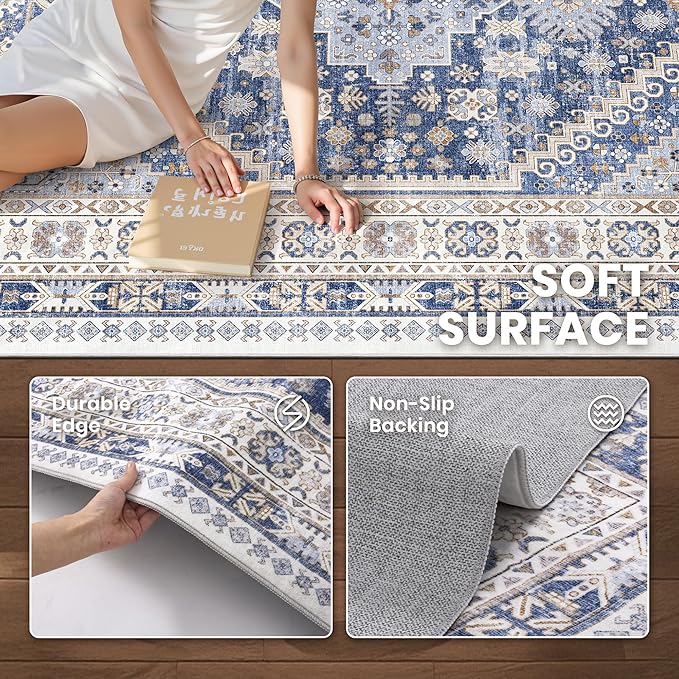 zesthome 3x4 Washable Area Rug for Entryway, Soft Kitchen Rugs Non Slip for - Image 7