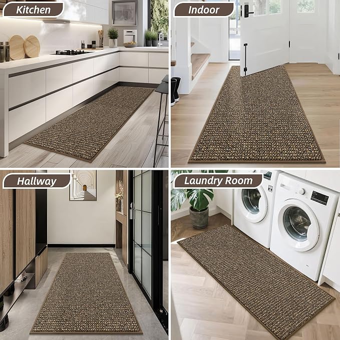 BEQHAUSE Dirt Trapper Door Mat 20" x 48", Non-Slip Washable Doormats Entrance - Image 8