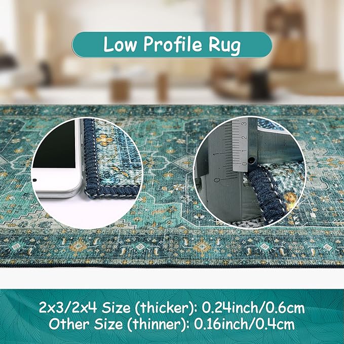 Moynesa Ultra-Thin Washable Area Rug - Image 4
