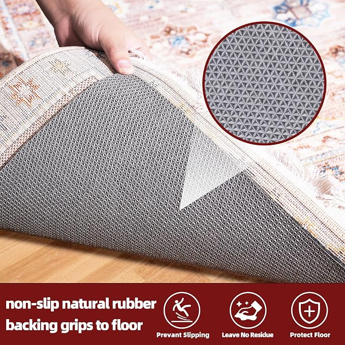 BAGAIL Felt and Natural Rubber Backing Rug Pads 1/4” Thick, 8 x 11 Ft Non Slip - Image 4